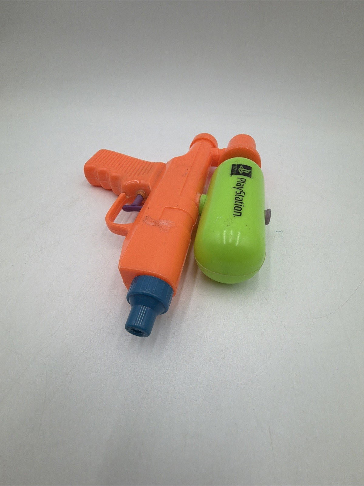 Sony Playstation Water Gun PROMO Orange Green Vintage Video Game Company Ad Toy