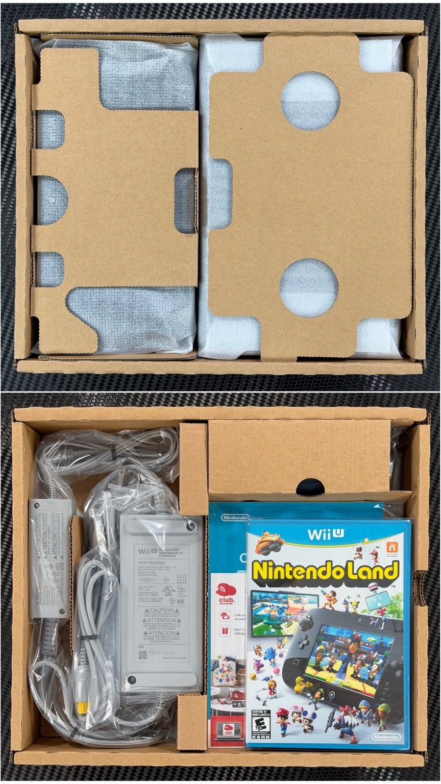 New Nintendo Wii U Deluxe 32GB Black Console CIB Complete 15 Sealed Games Rare