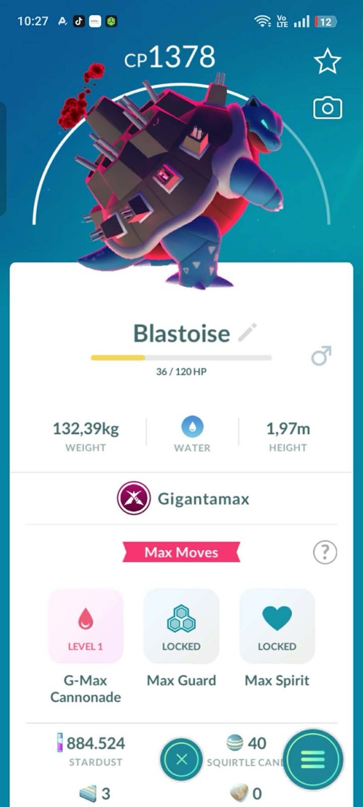 Pokémon GO GIGANTAMAX Charizard Blastoise Venusaur 20k stardust