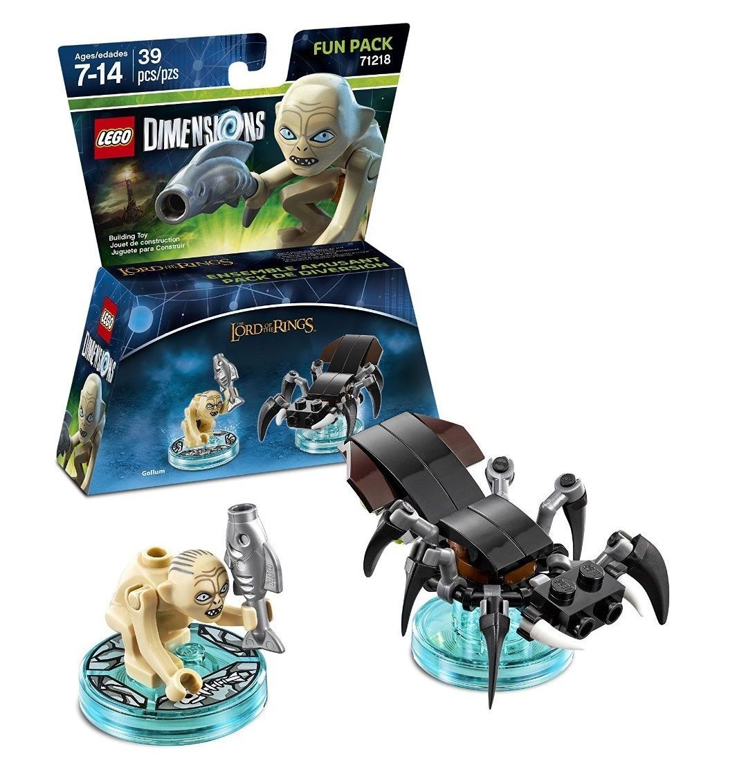 LEGO DIMENSIONS Movie Fun Pack Gollum Lord of Rings Shelob 71218 (39pcs) Golem