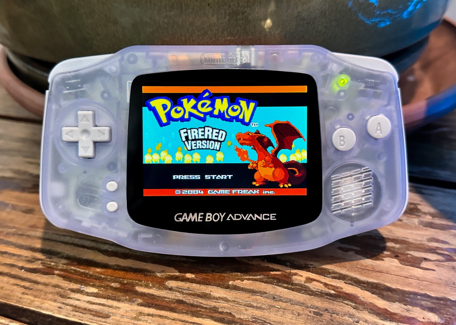 Nintendo Game Boy Advance GBA V5 IPS LCD GLACIER System w/ Rechargeable Battery