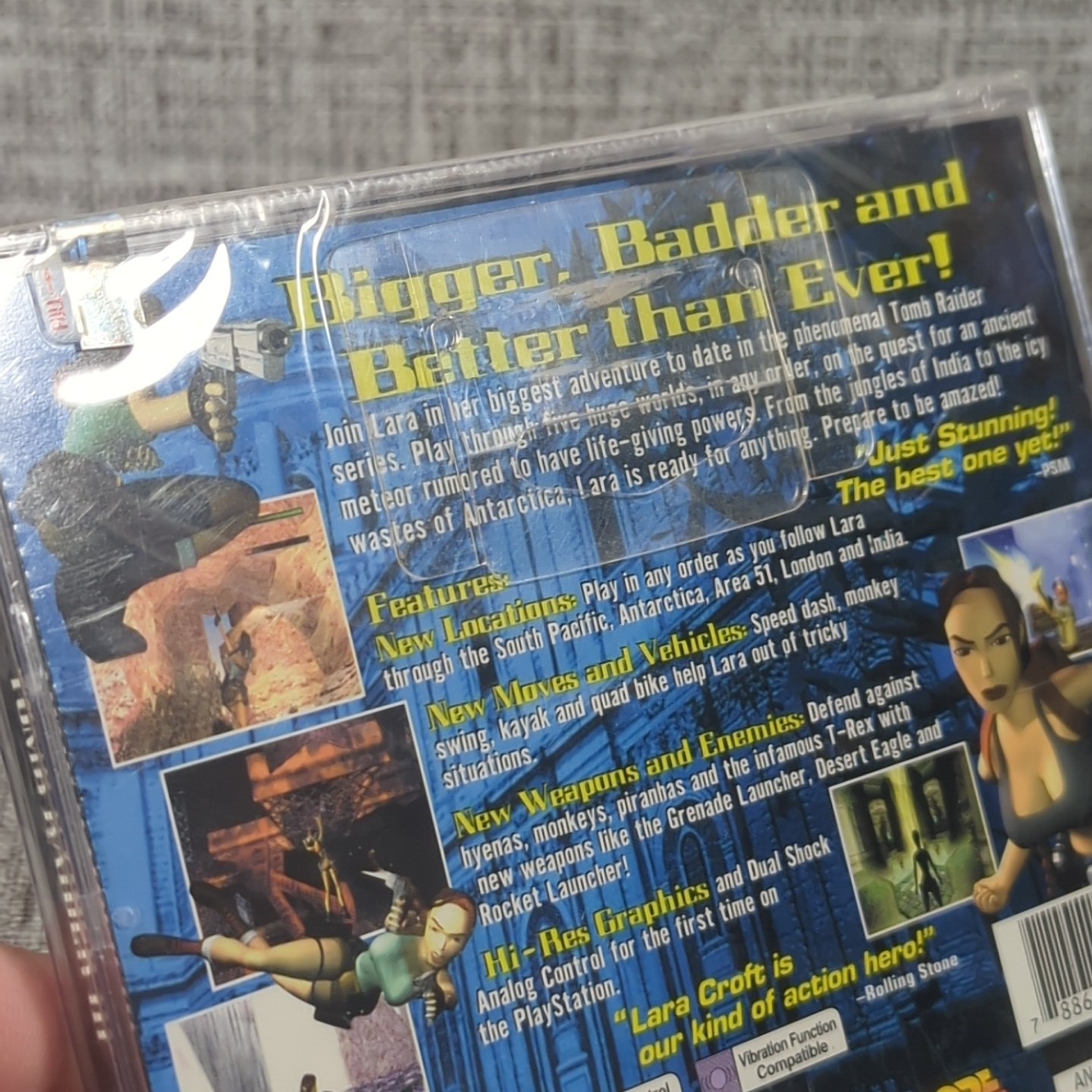 Tomb Raider III: Adventures of Lara Croft (Sony PlayStation 1, 1998) Brand New