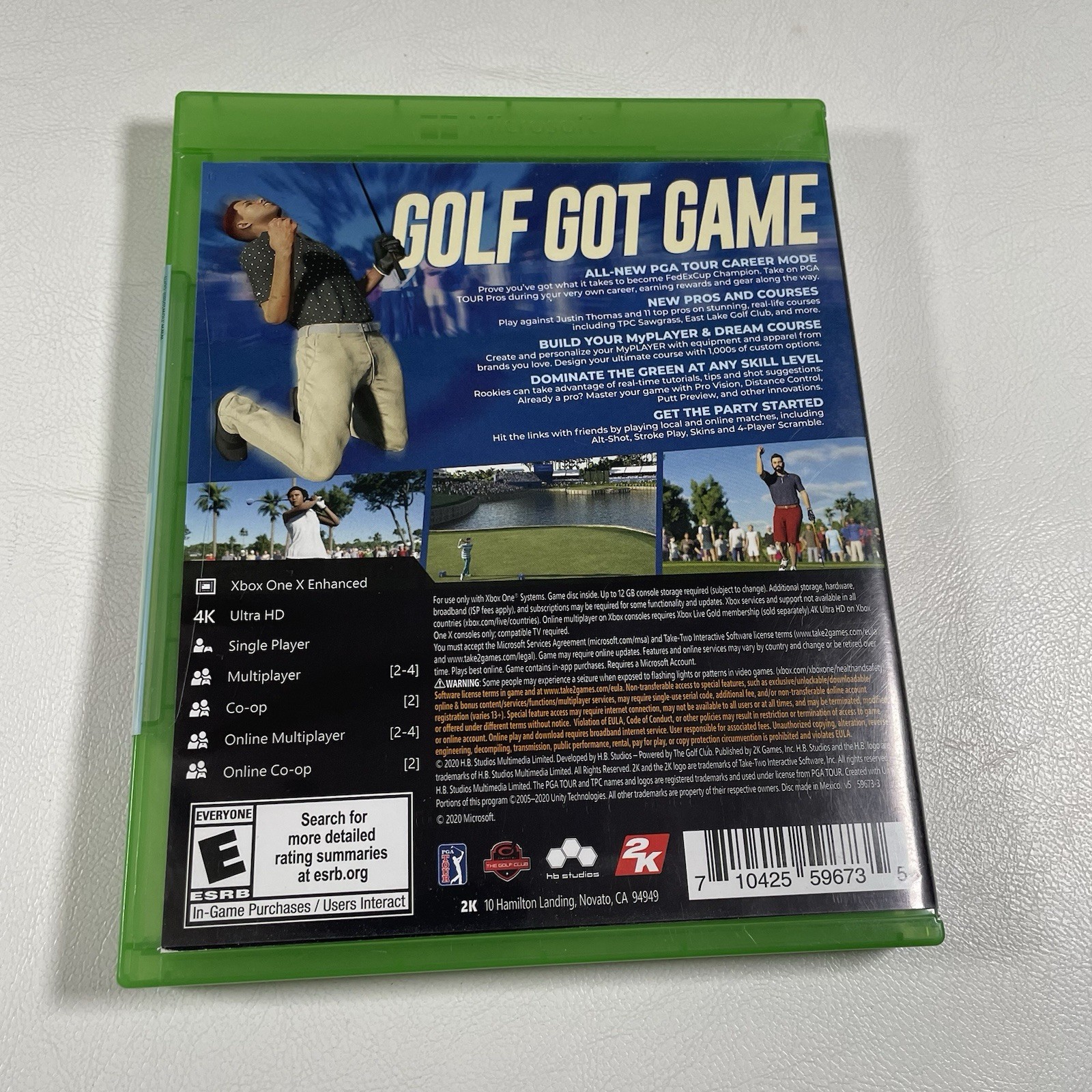 Xbox One PGA Tour 2K21 Golf Video Game New 2020 Microsoft Justin Thomas
