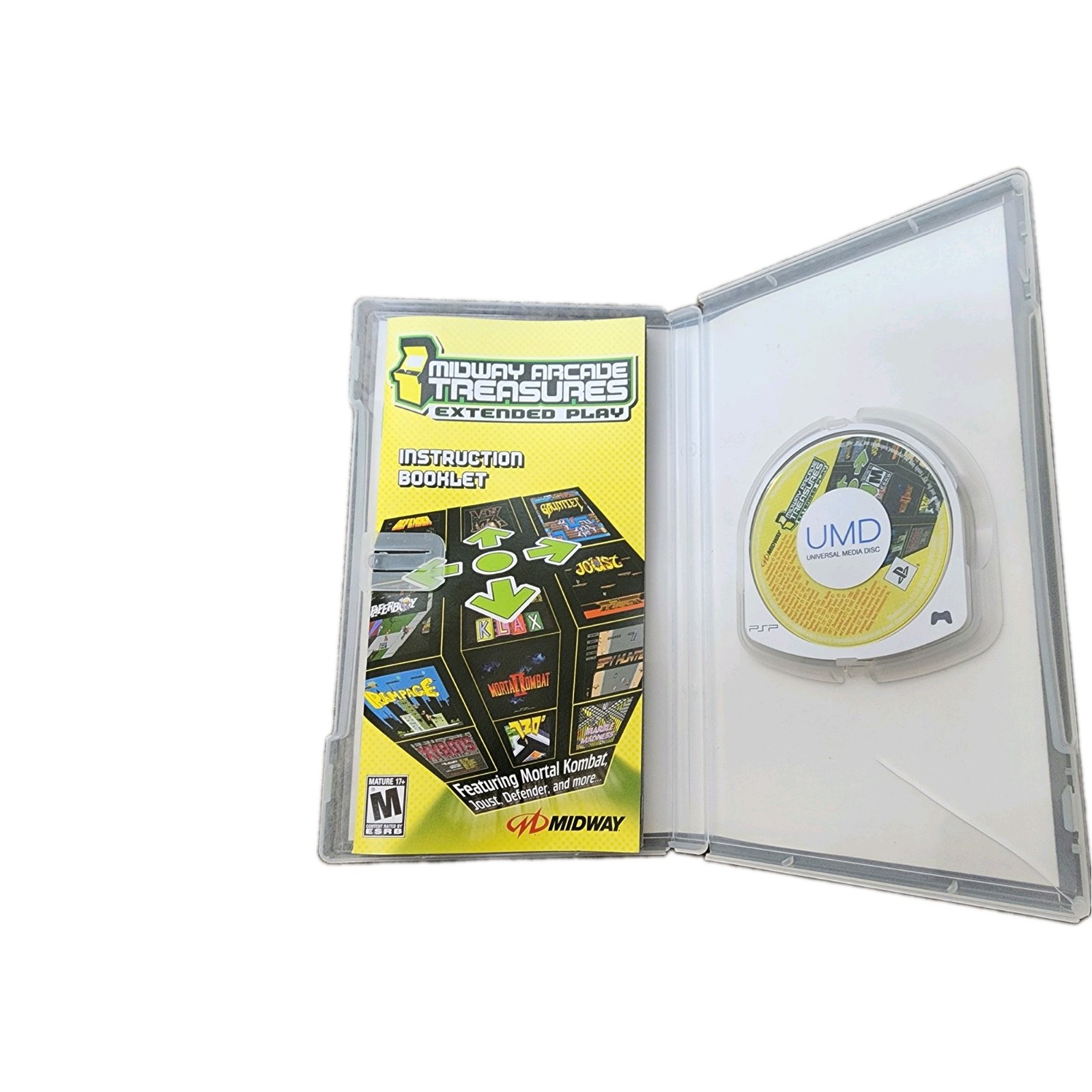 Midway Arcade Treasures PSP CIB Cracked Case