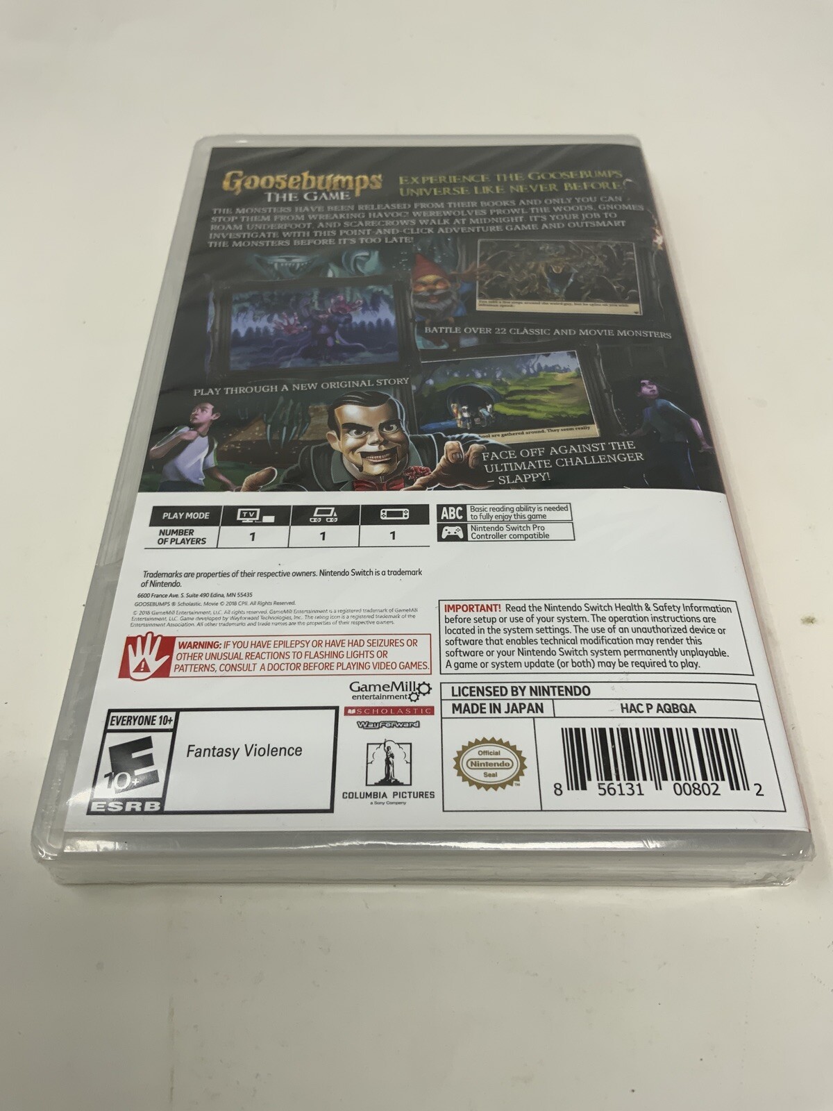 Goosebumps The Game – Nintendo Switch