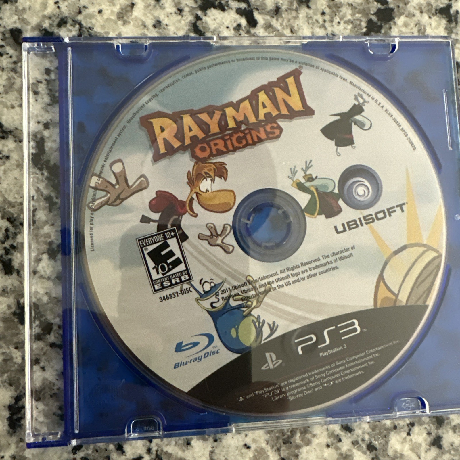Rayman Origins PS3, Loose Disc, Tested, Disc Only