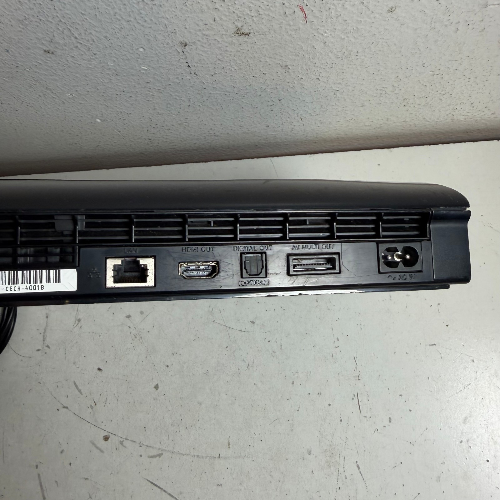 Sony PlayStation 3 CECH-4001B 250gb Black Video Gaming Console With Controller