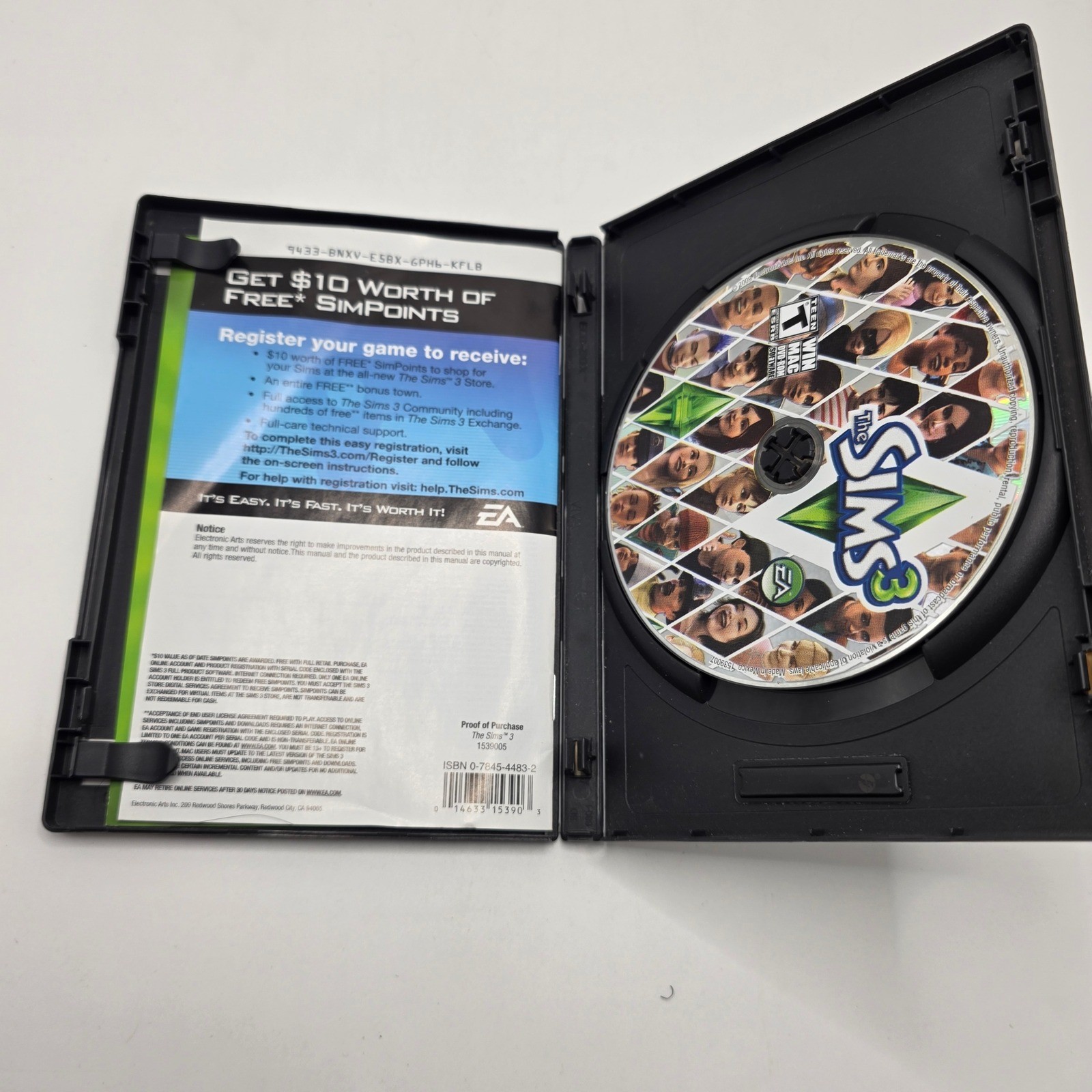 EA Games The Sims 3 PC Mac Green Life Simulation Y2K Retro Base Game DVD-ROM