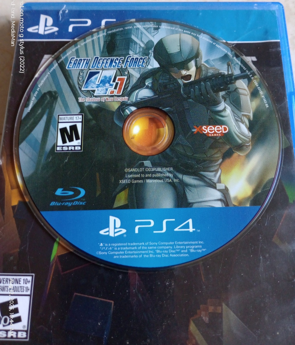 EARTH DEFENSE FORCE 4.1 PLAYSTATION 4 PS4 (DISC ONLY – IN DIFFERENT CASE)