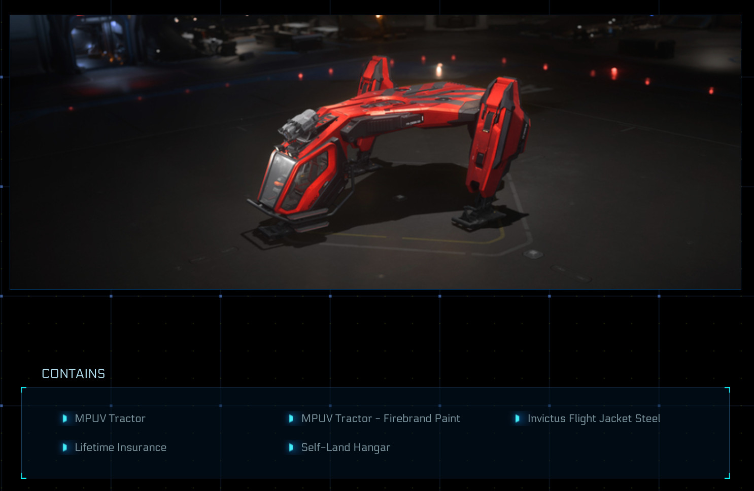 Star Citizen – ARGO MPUV TRACTOR plus VIP PAINT – LTI – Original Concept OC