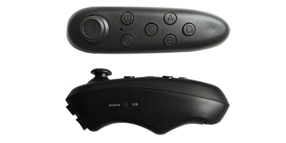 Bluetooth Remote Control for 3D Virtual Reality Headsets – iOS & Android – Black