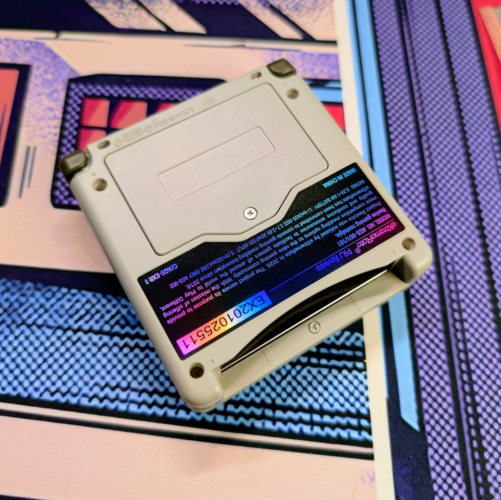Nintendo Game Boy Advance SP IPS Backlit Screen New Shell Battery DMG Style