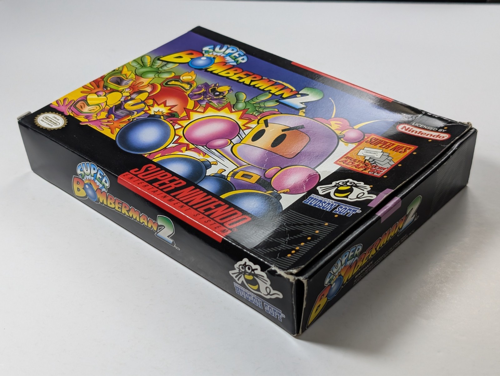 *No game* Super Bomberman 2 Nintendo SNES empty box authentic
