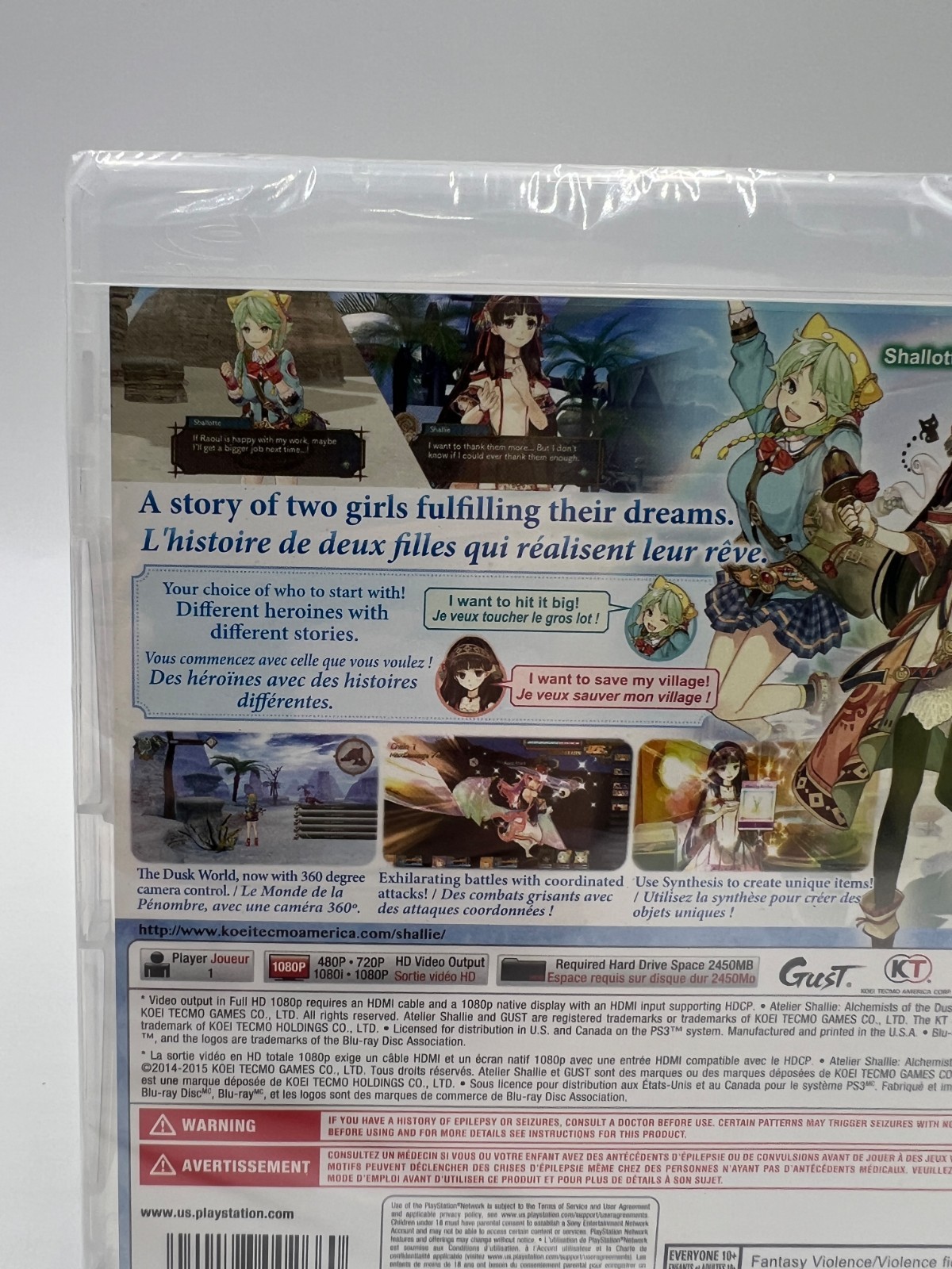 Atelier Shallie: Alchemists of the Dusk Sea PS3 – Factory Sealed NEW US VERSION!