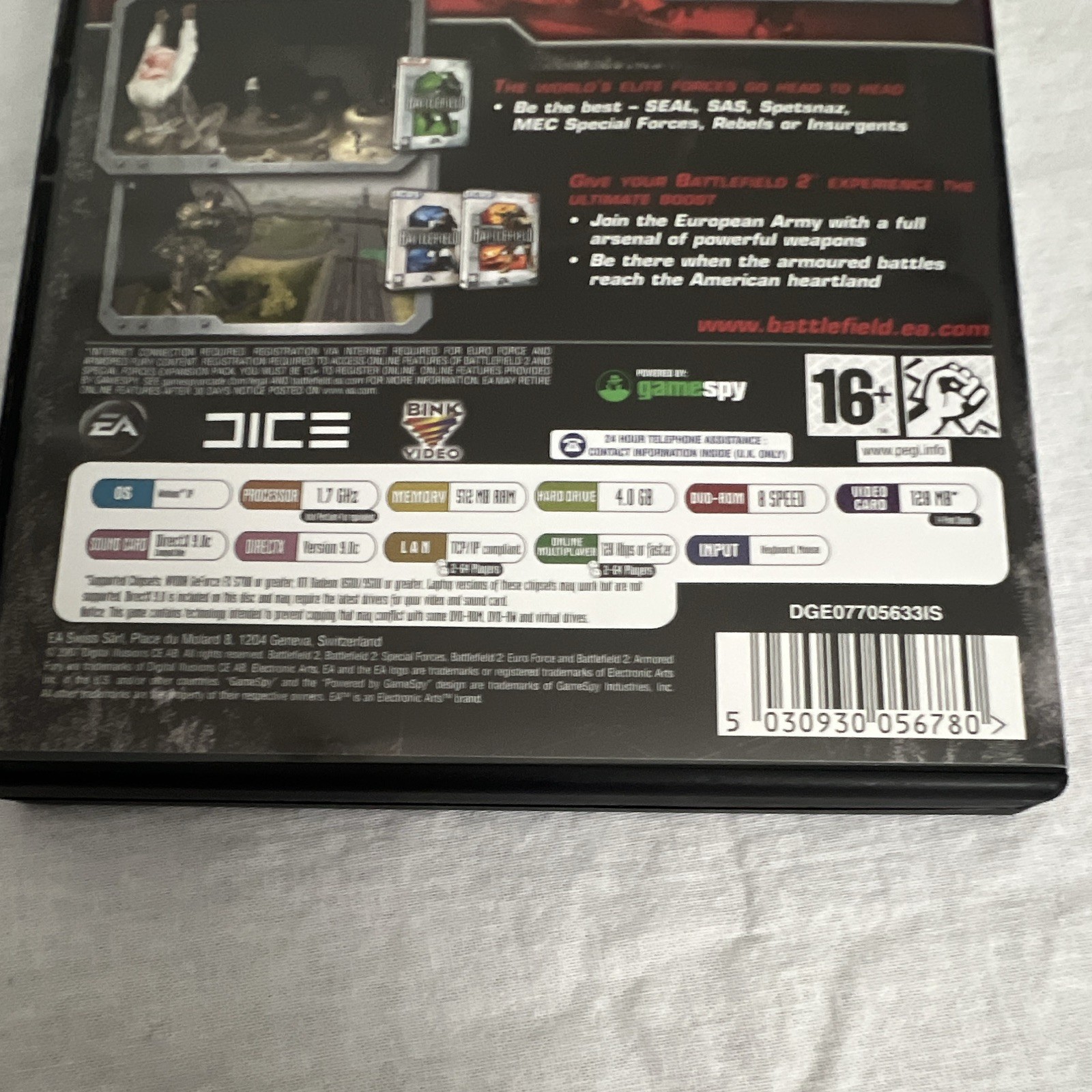 EA Battlefield 2 Complete Collection (PC DVD-ROM, 2006) PEGI 16