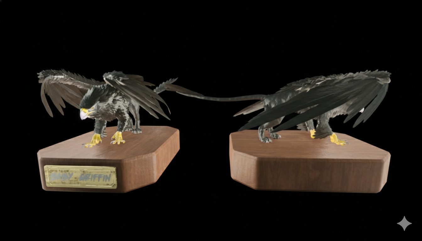 GRIFFIN TOP STATUS BLACK ID79 BABY PAIR ARK ASCENDED PVE OFFICIAL PC/XBOX/PS5