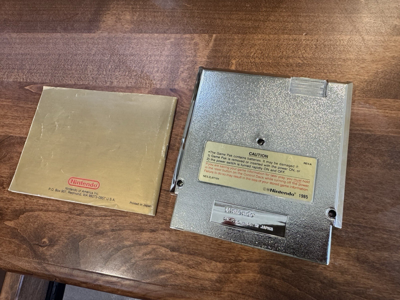 Legend of Zelda NES With Manual