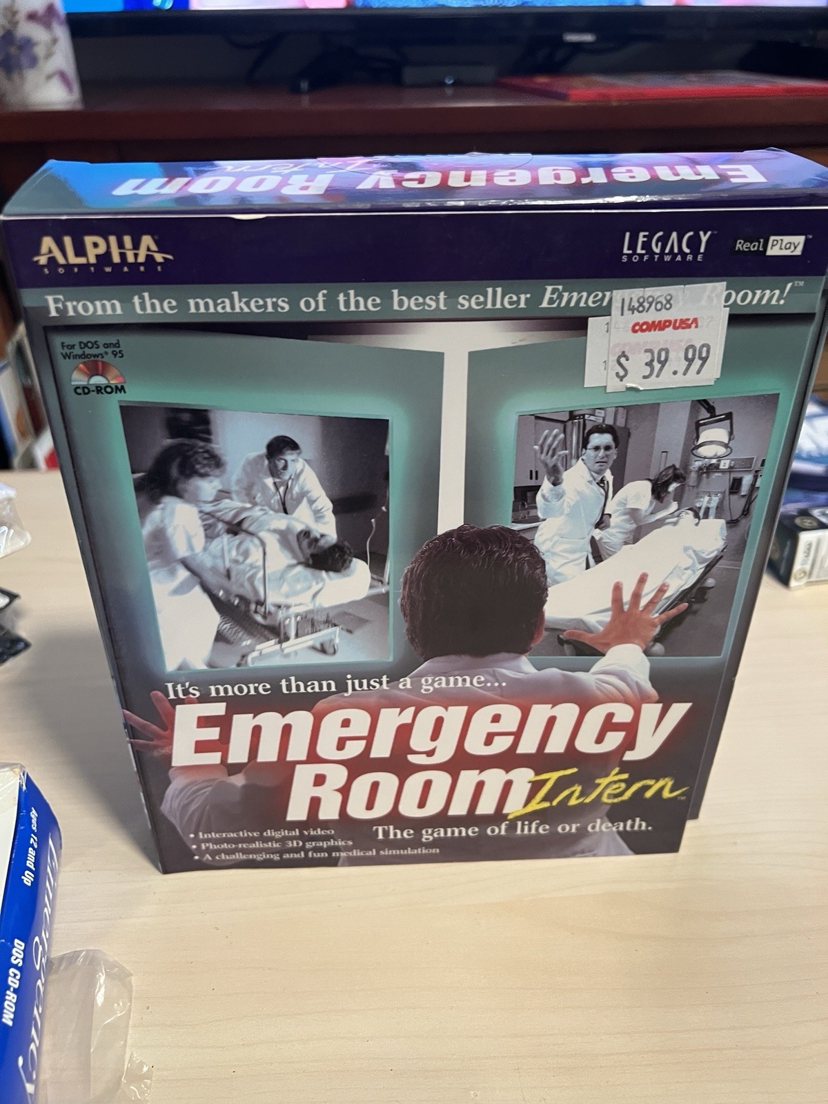 IBM Emergency Room & ER Intern CD‑ROM PC Game Vintage Medical Simulation
