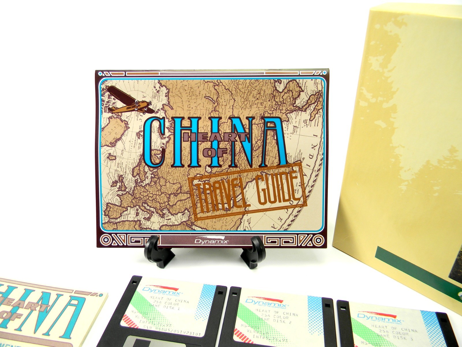 Heart of China Sierra Dynamix PC Game Box, Inserts, 3.5″ Disks MS-DOS 1991 WORKS
