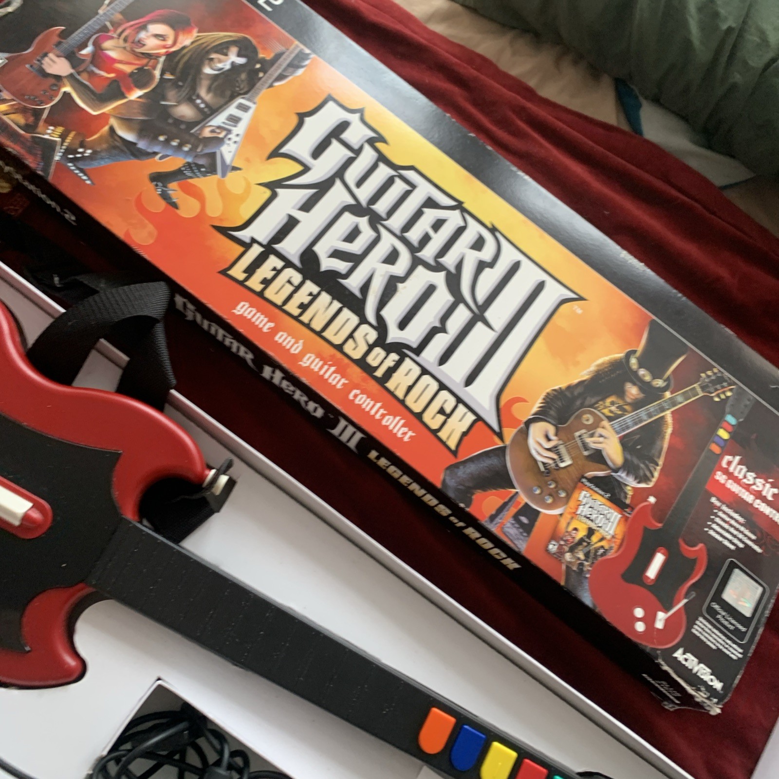 Guitar Hero RedOctane Gibson SG Wired Controller PS2 PlayStation 2 Tested Sony