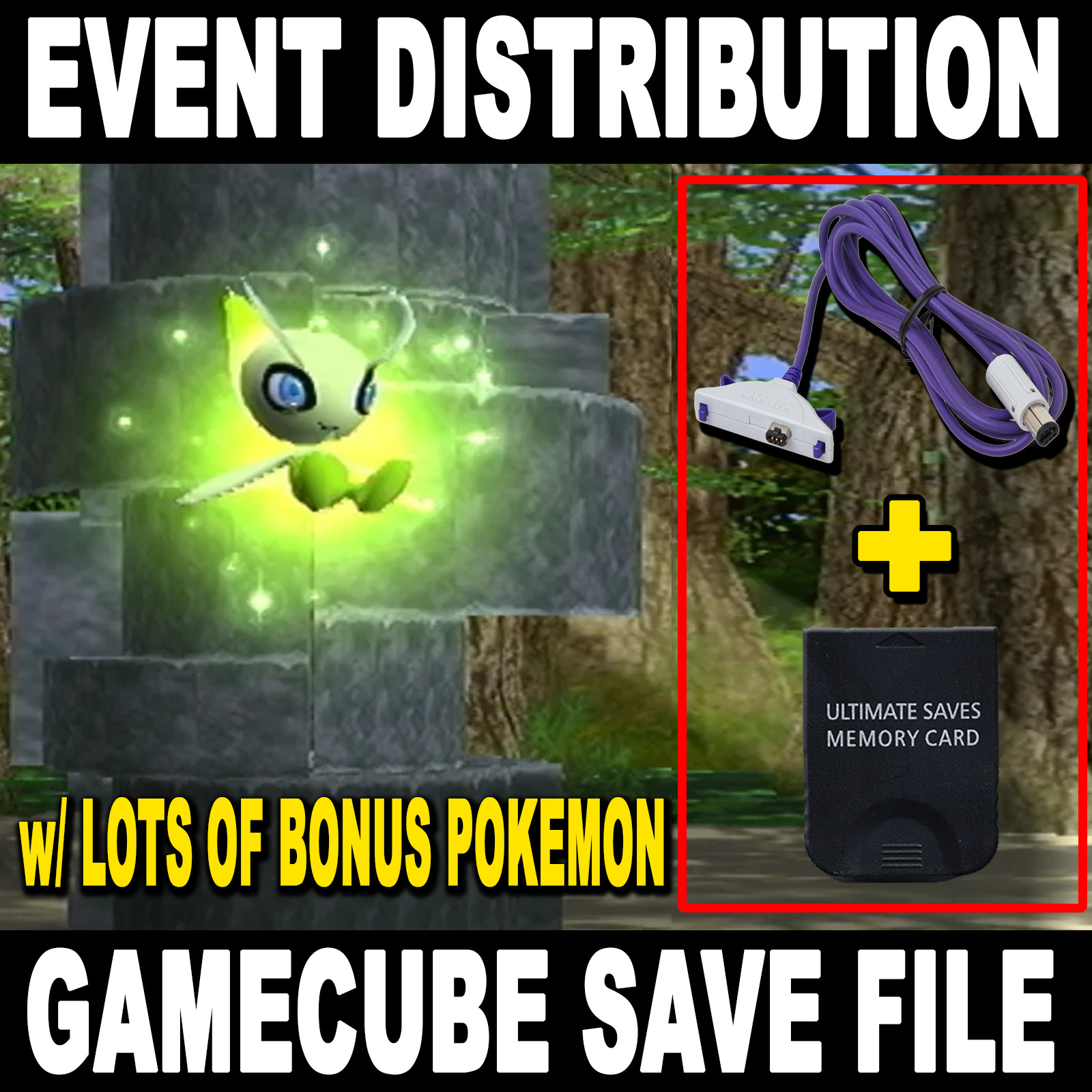 Pokemon Ageto Celebi Event Save Gamecube Memory Card (No Game)