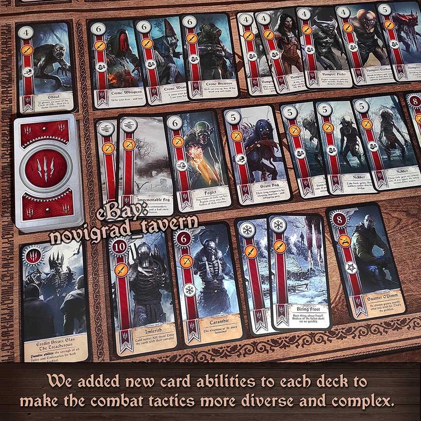 Gwent 2.0 – Witcher – 5 decks with fixed game balance + 5 new decks