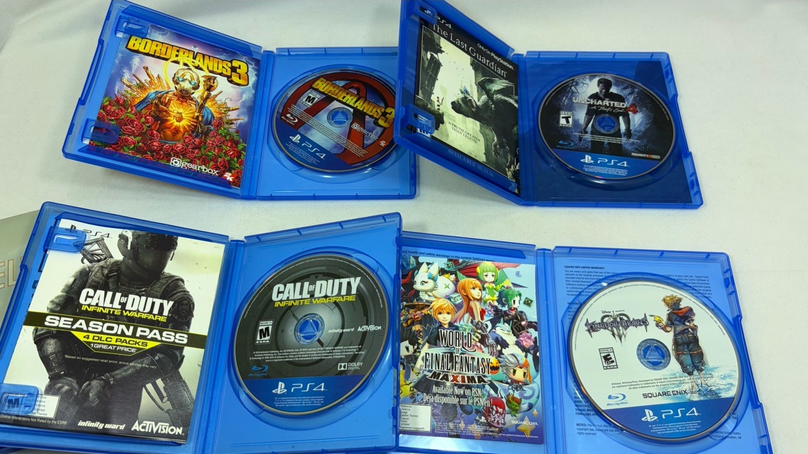 Sony PlayStation 4 PS4 Game Lot Of 5 Kingdom Hearts III Battlefield Steelbook