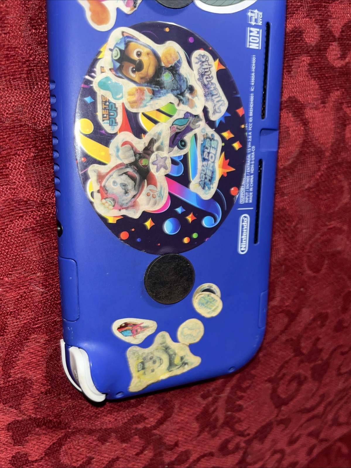 Nintendo Switch Lite Blue 32GB Console Broken FOR PARTS READ! Screen Black