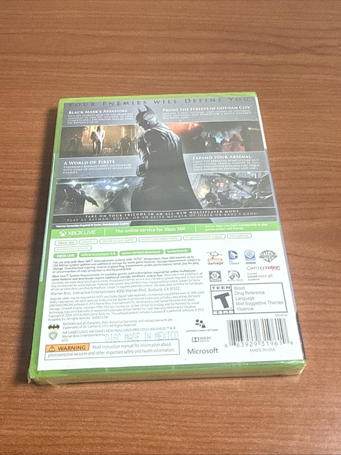 Unopened Xbox 360 Batman Arkham Origins Brand New