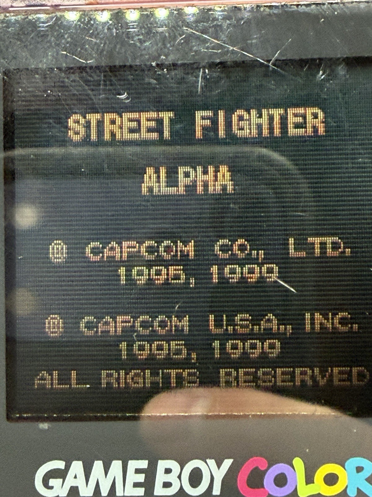 Street Fighter Alpha: Warriors’ Dreams Nintendo Game Boy Color CART ONLY Tested