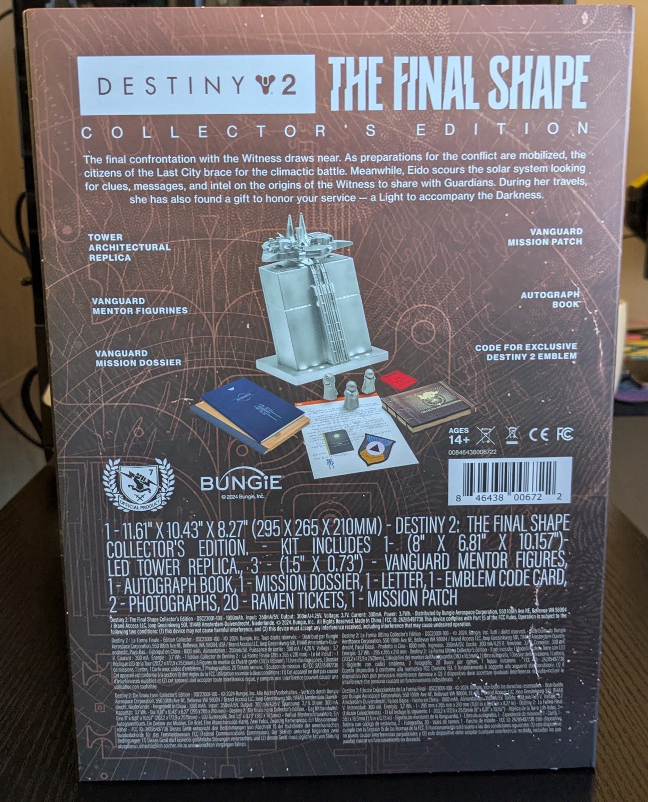 Bungie Destiny 2: The Final Shape Collector’s Edition (CIB) CODE ALREADY USED.