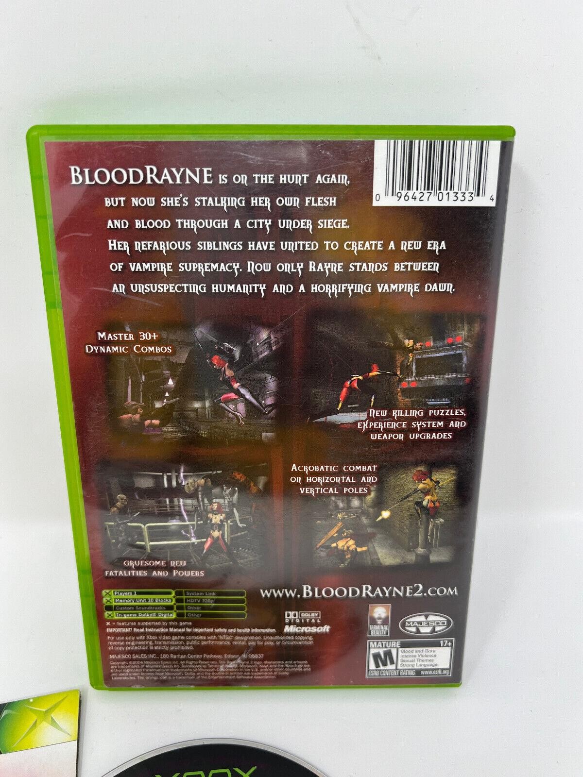 BloodRayne 2 (Microsoft Xbox, 2004) Complete CIB with manual! VGC Disc-TESTED-