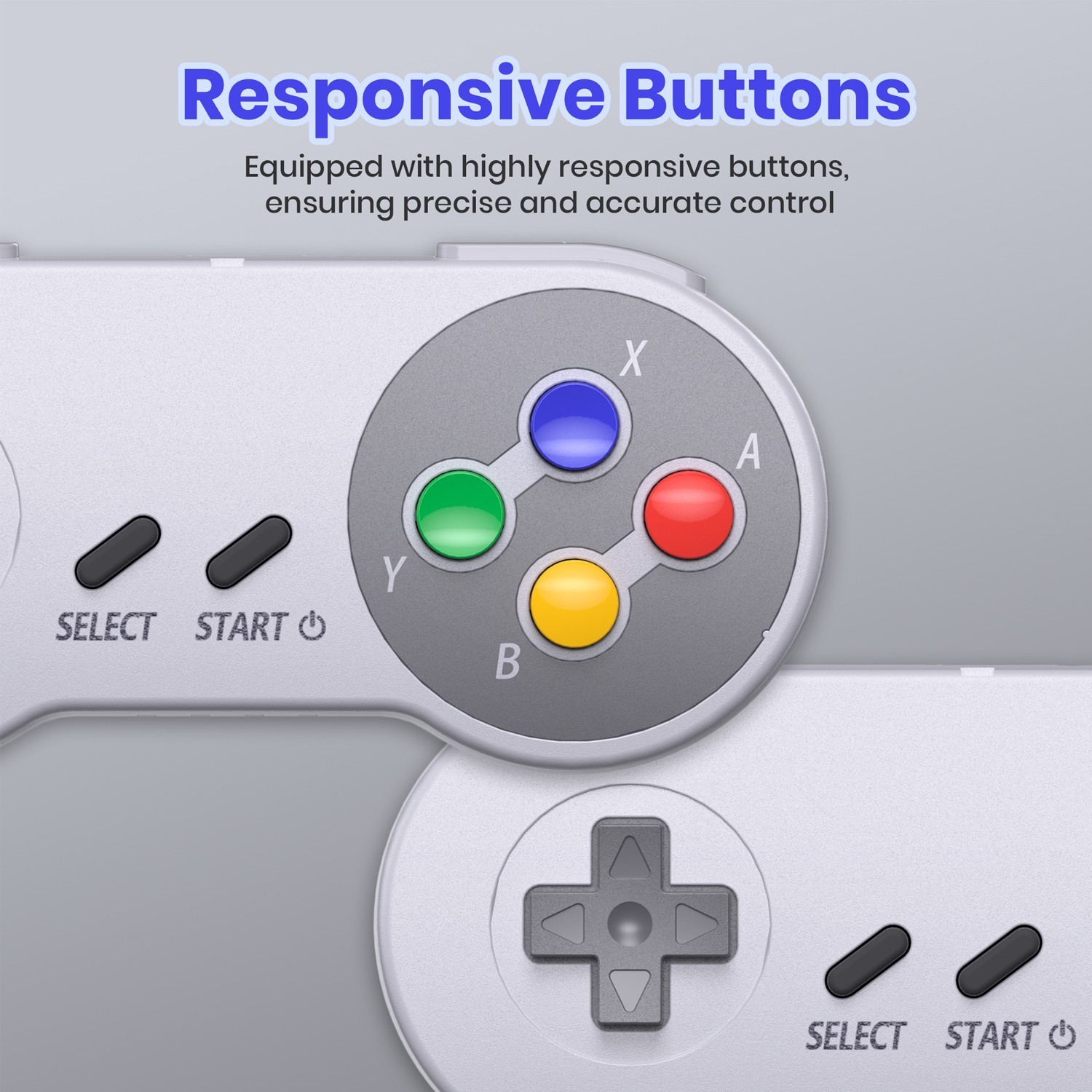 iNNEXT 2x Classic USB Gamepad Retro SNES USB Controller For PC MAC Emulators