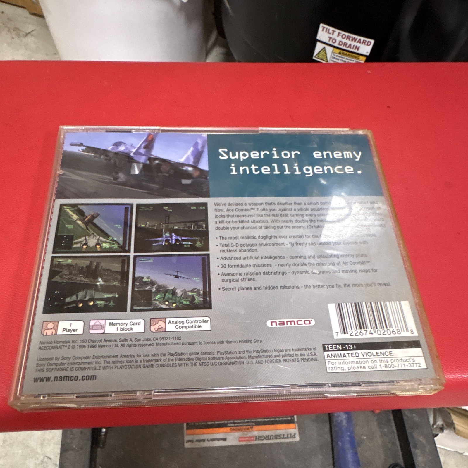 Namco Ace Combat 2 Sony PlayStation 1 PS1 T-Teen NTSC-U/C Ace Combat Series