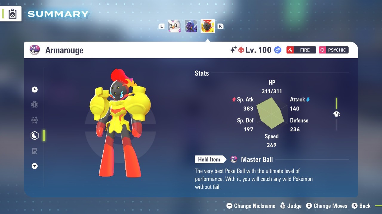 ✨ Shiny ✨ 6IV Ceruledge Armarouge with HA + Master Balls Pokemon Scarlet Violet