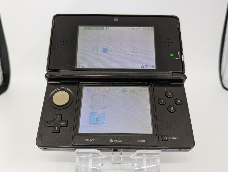 B330 Nintendo 3DS console Cosmo Black Japan w/pen fx