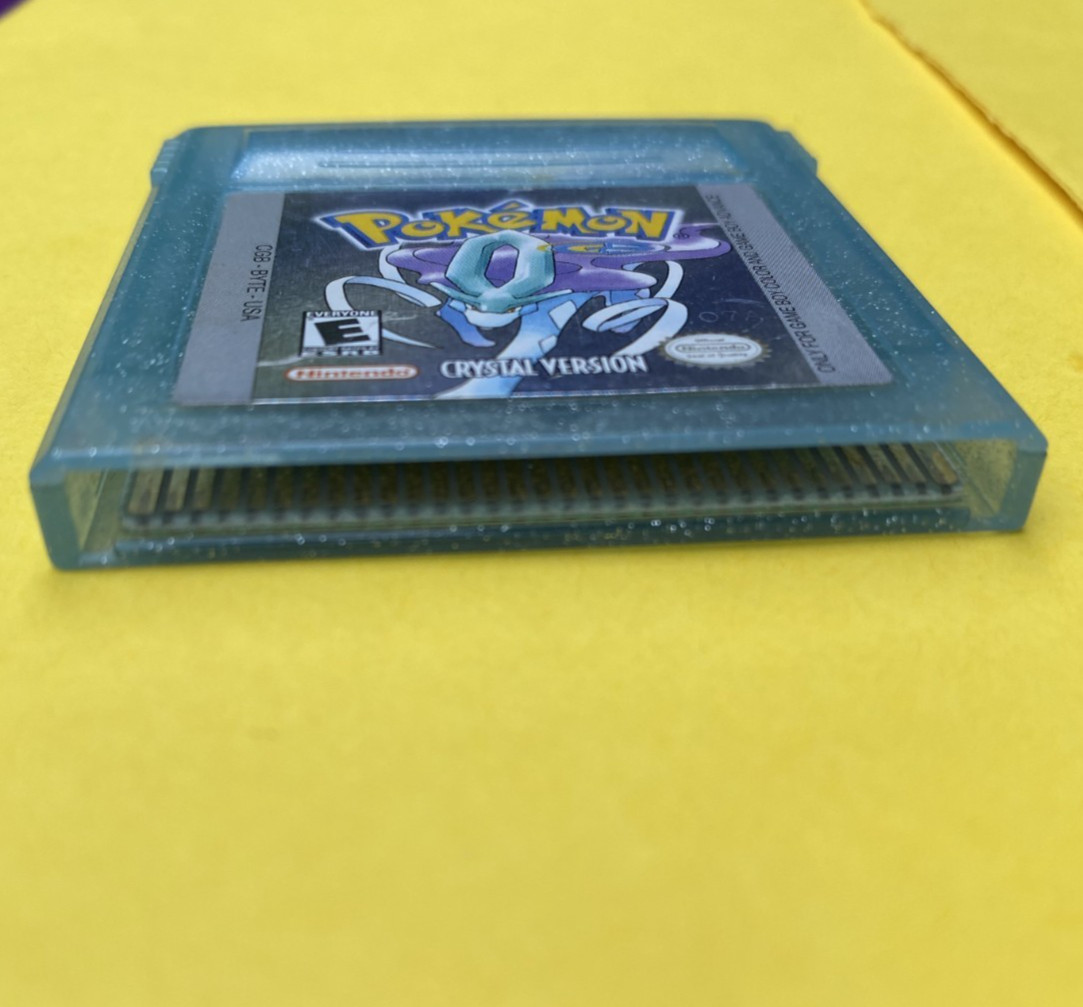 VIDEO TESTED Pokemon Crystal Version Gameboy Color Authentic Cartridge