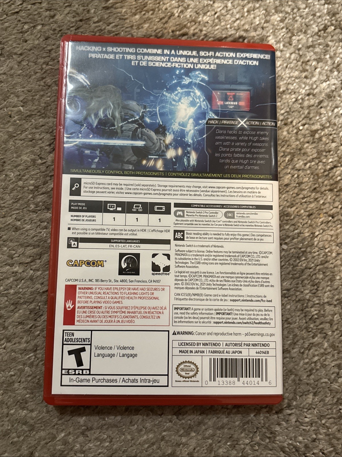 PRAGMATA Nintendo Switch 2 Case Only