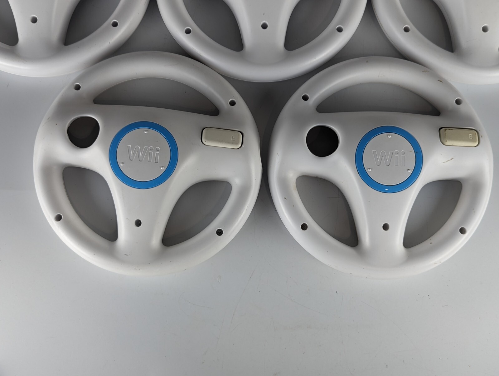 Nintendo Wii OEM Wheel RVL-024 Mario Kart Steering Wheel Lot of 5