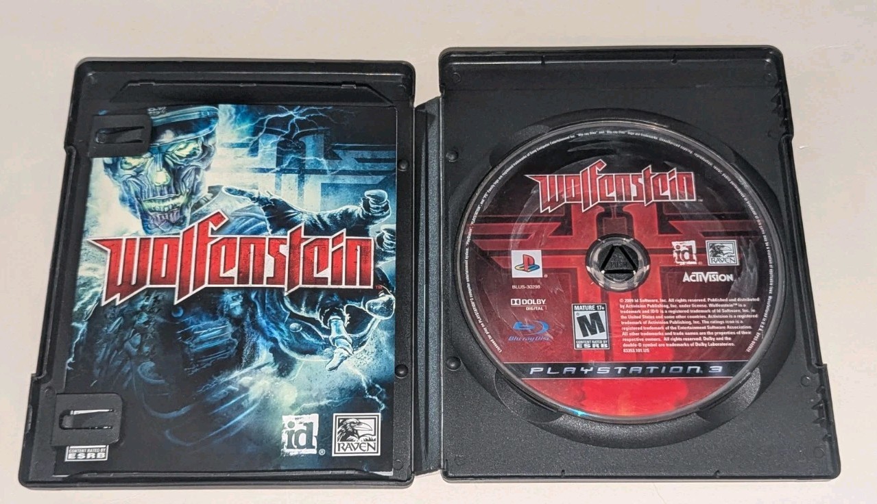Wolfenstein PS3 CIB Sony Playstation 3 Complete In Case With Manual Video Game