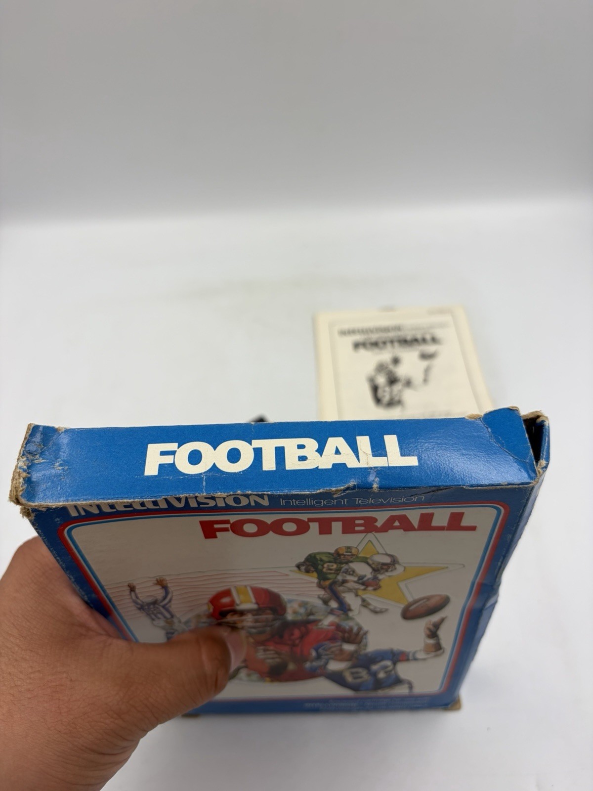 Rare! Mattel NFL Football Intellivision CIB 1979 with Overlays Playbook