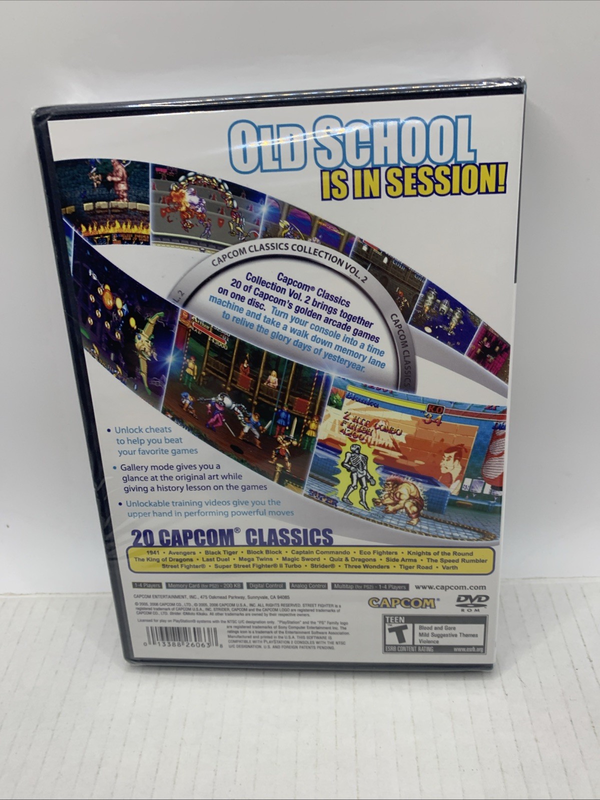 Capcom Classics Collection Vol. 2 (Sony PlayStation 2, 2006) Factory Sealed Rare