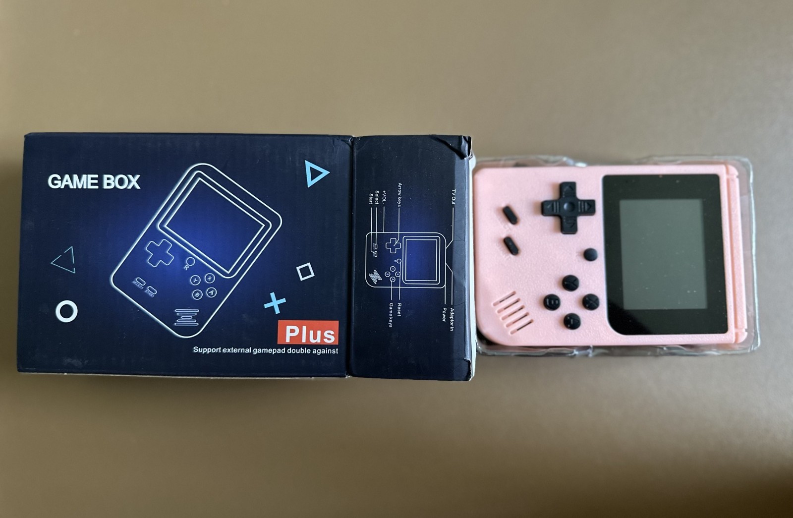 Retro Game Box Plus Handheld Console with Built-in Games
