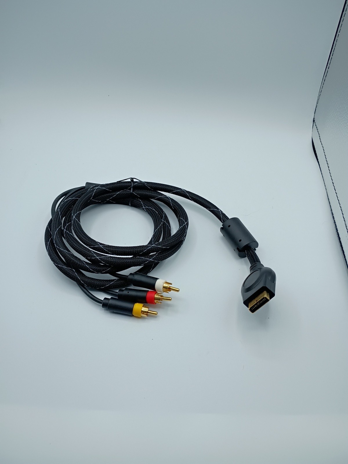 Sony PlayStation 1 2 3 Braided Av Cable- Brand New 6ft Cable