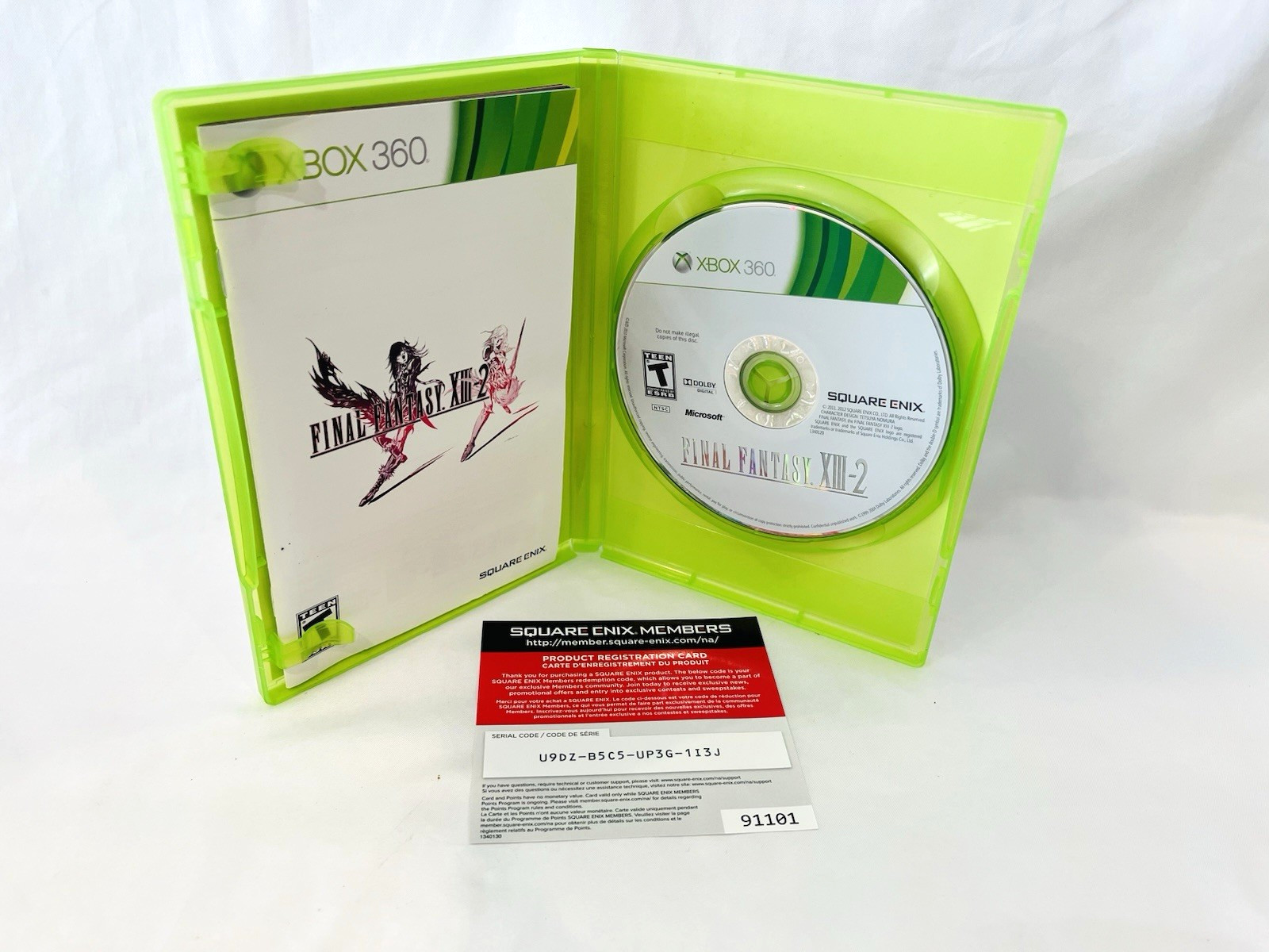 Final Fantasy XIII & XIII-2 Xbox 360 CIB w/Manuals & Discs Works