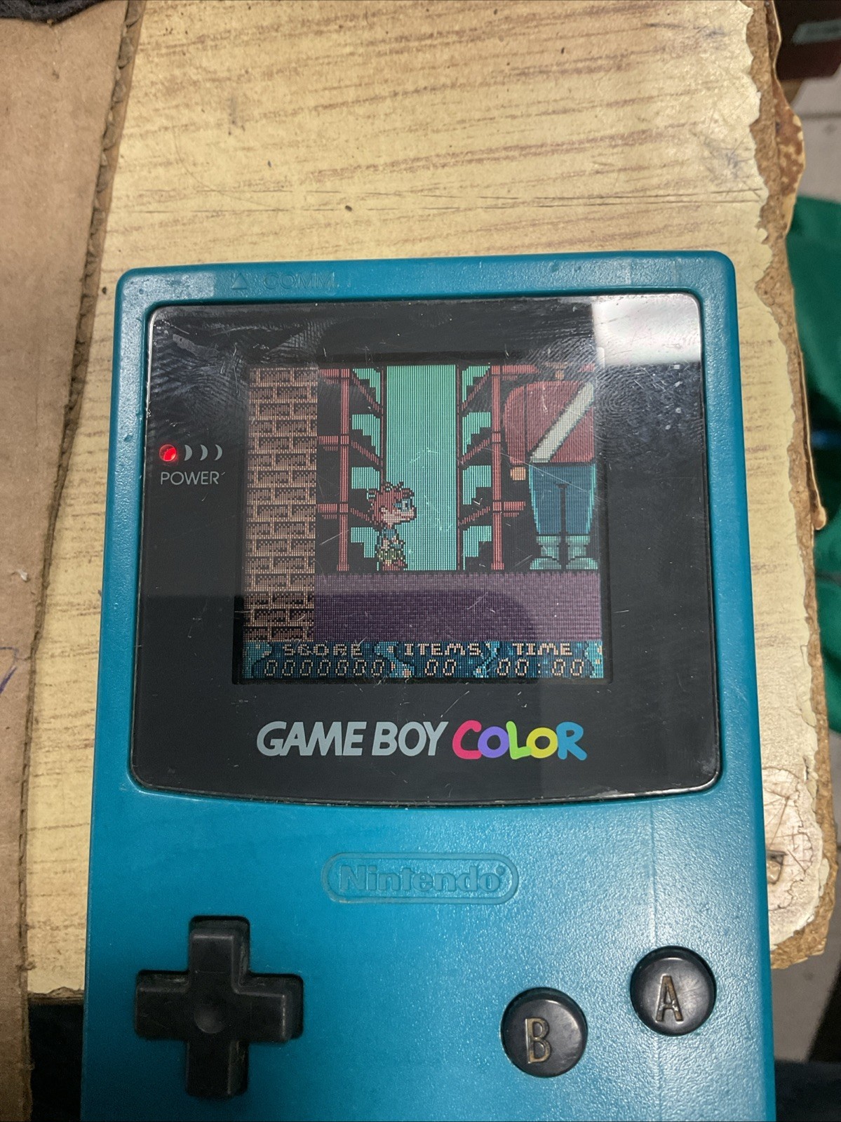 Nintendo Gameboy Boy Color Teal Green Console CGB-001 Tested & Working