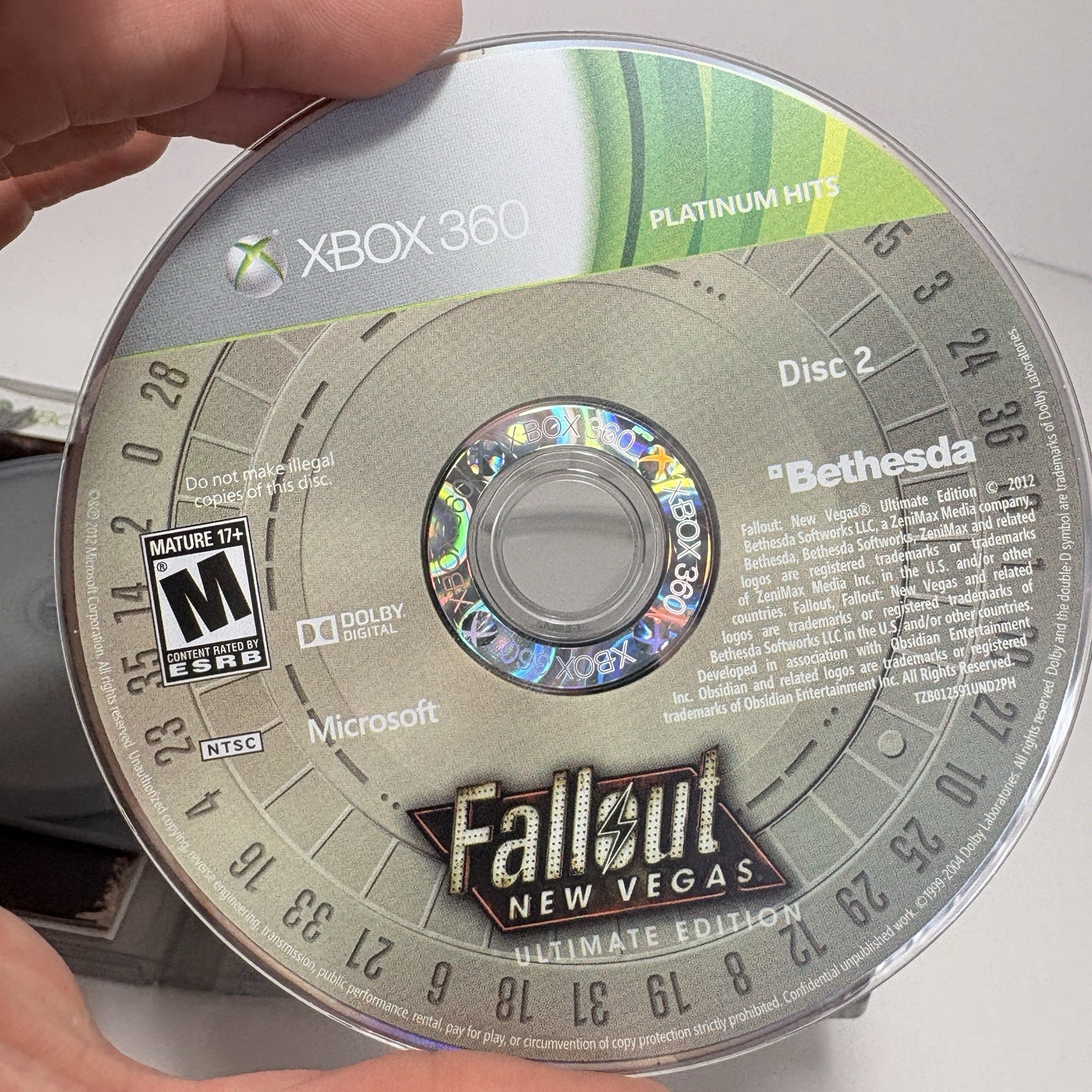 Fallout New Vegas Ultimate Edition Xbox 360 Complete CIB Tested Platinum Hits