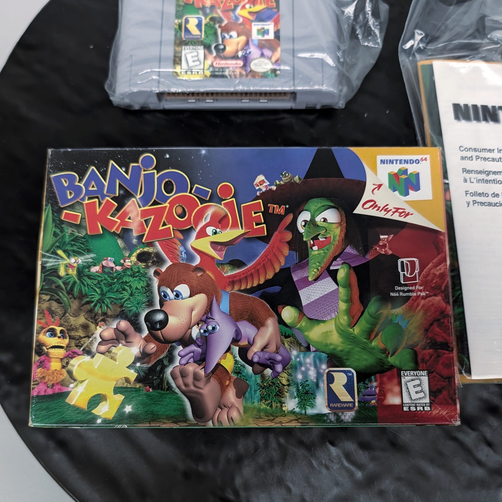 Banjo-Kazooie Nintendo 64 N64 CIB Box+Manual+Cart Authentic Tested Game ð®