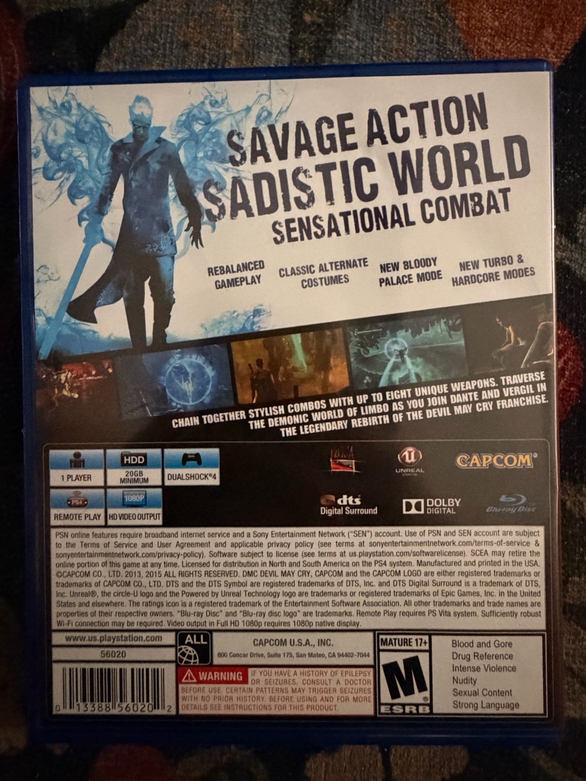 DmC: Devil May Cry — Definitive Edition (Sony PlayStation 4, 2015)