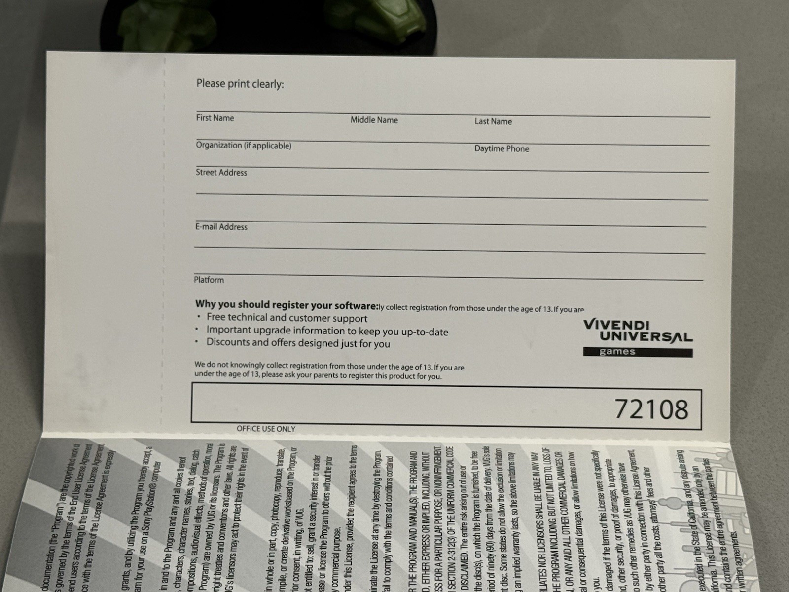 MANUAL ONLY Futurama (Sony PlayStation 2 PS2, 2003) Reg Card – NO GAME NO CASE